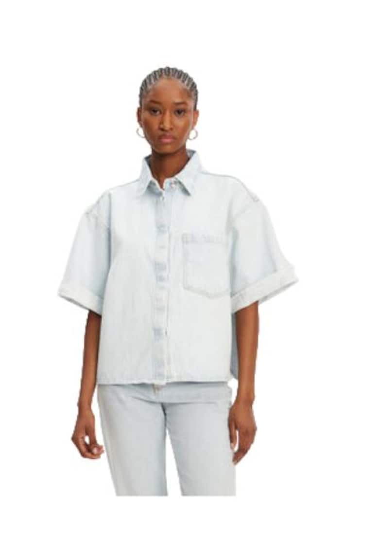 Дамска риза 53-8031-580 - Тъмно синя - Памучна Access fashion