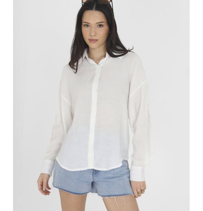 Дамска риза -  95645 - Вискоза - Бяла BRAVE SOUL