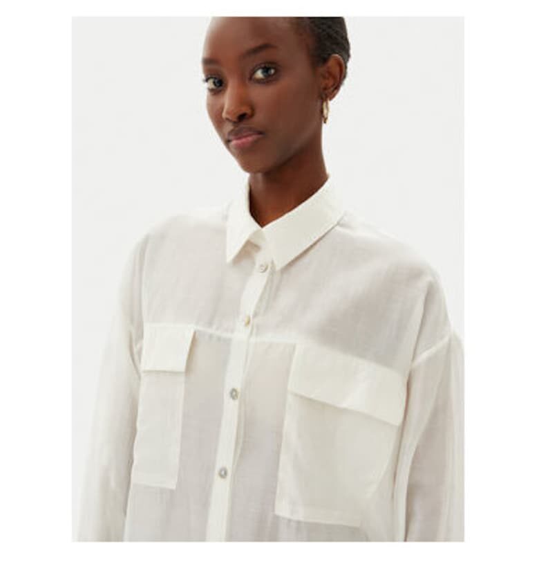 Дамска риза  CFC0123656003 - Лиосел/Полиестер - Екрю - Екрю Rinascimento
