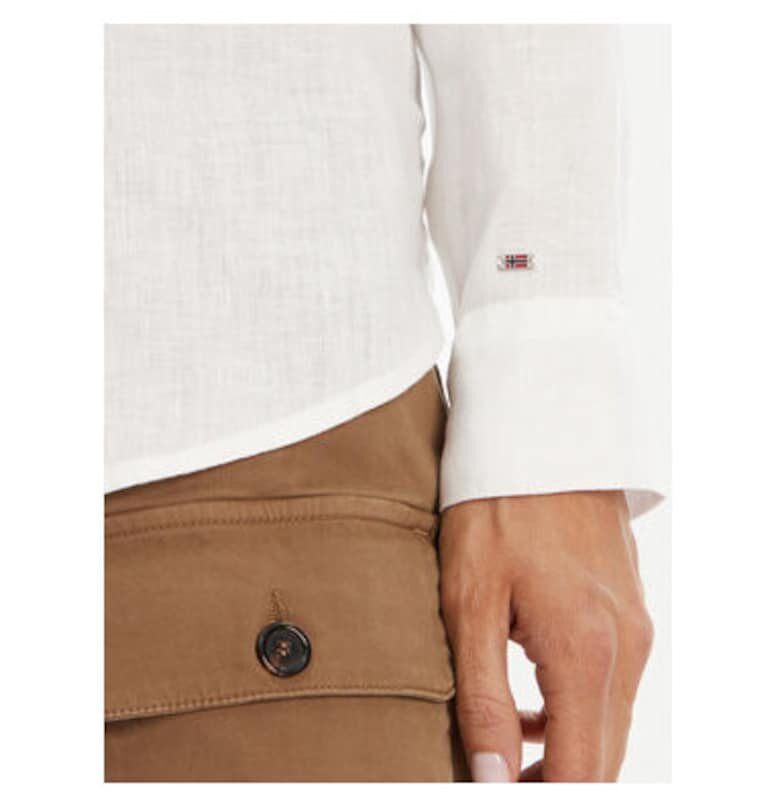 Дамска риза  NP0A4IFN0021 - Лен - Бял - Бял Napapijri