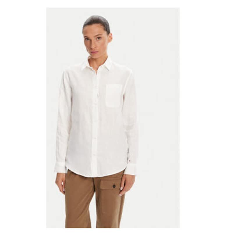Дамска риза  Лен - Бял - Бял Napapijri