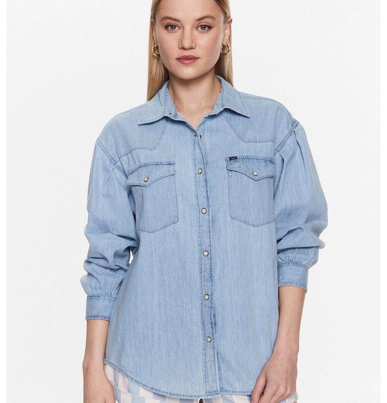 Дамска риза -  Памук - 302745234 - Син Lee