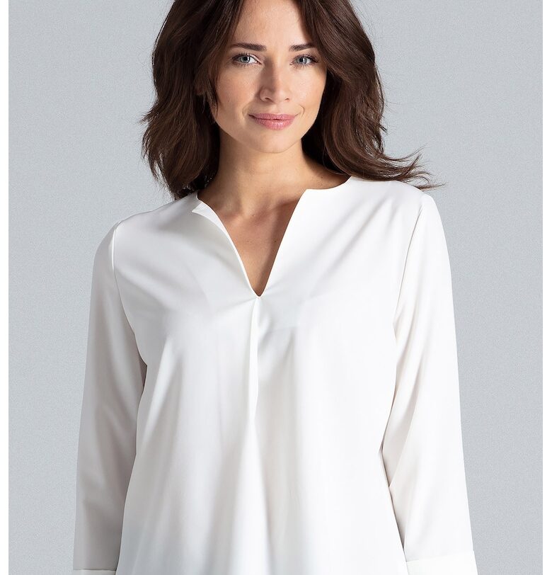 Дамска риза -  Полиестер/Еластан - Екрю - Lenitif