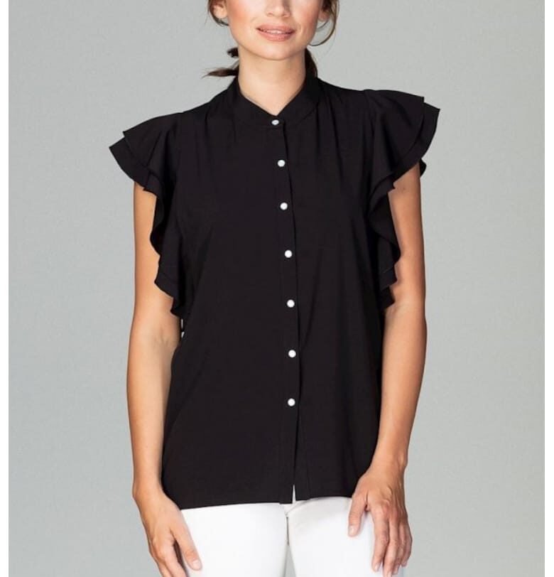 Дамска риза модел 122498  Черен Lenitif