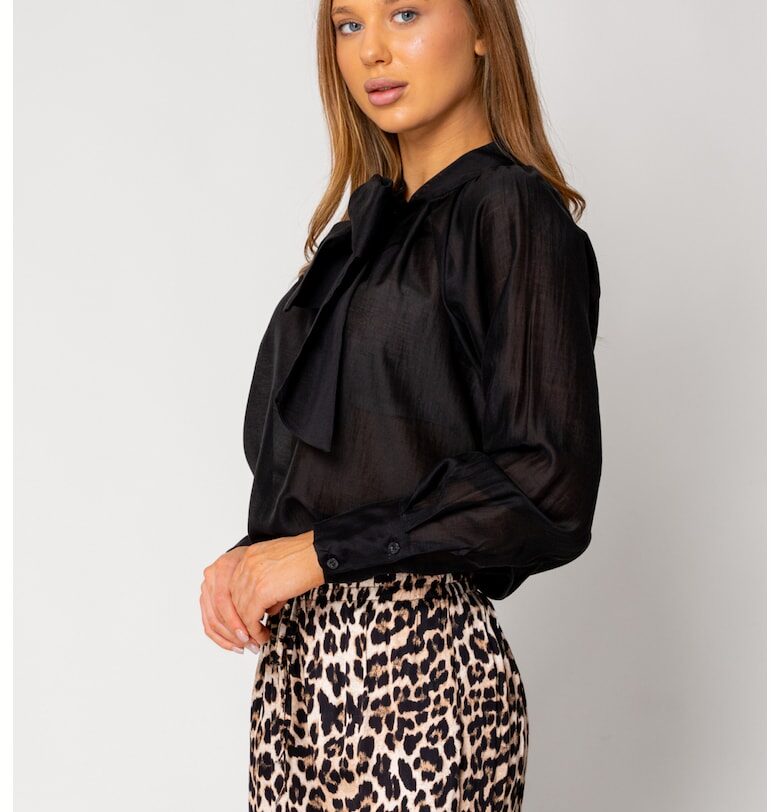 Дамска риза черна 18147 - Черен uFIT