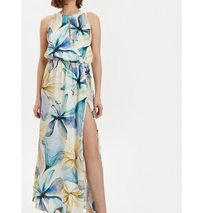 Дамска рокля -  18125 - Многоцветна - Полиестер Rinascimento