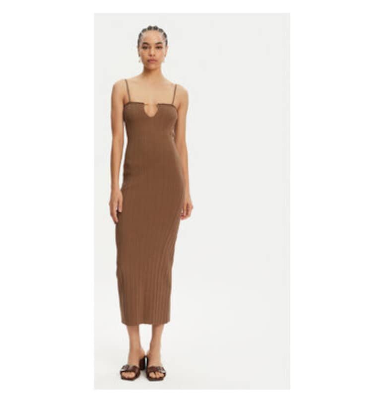 Дамска рокля  24E241KN3582355 - Вискоза/Полиестер - Кафява JACQUEMUS