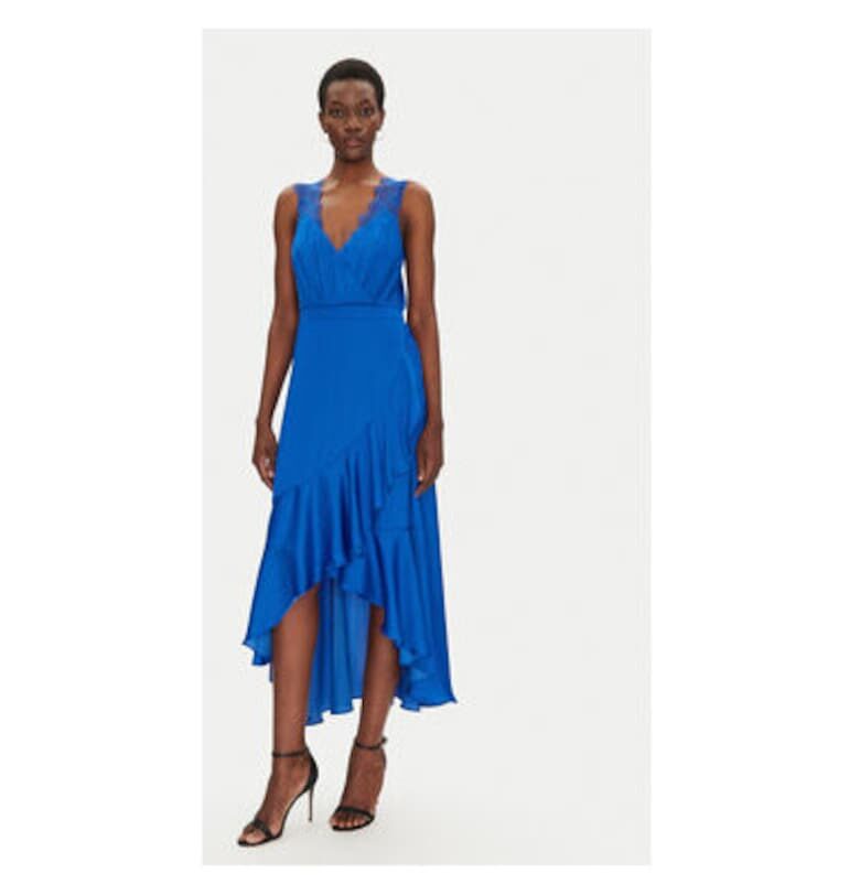 Дамска рокля  251-RORLA - Полиестер - Син Morgan