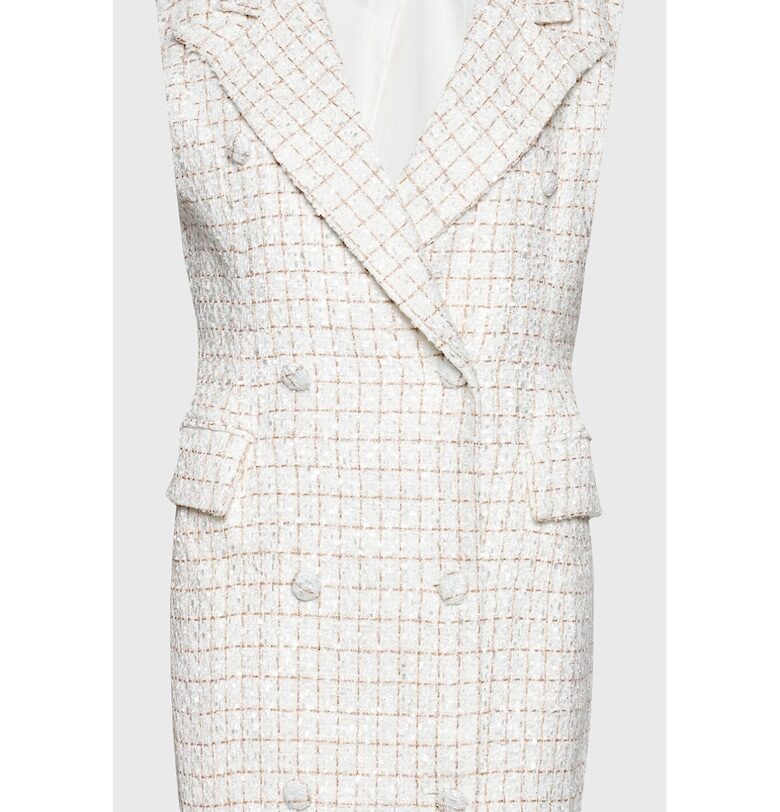 Дамска рокля -  301393139 - Полиестер - Бяла Glamorous