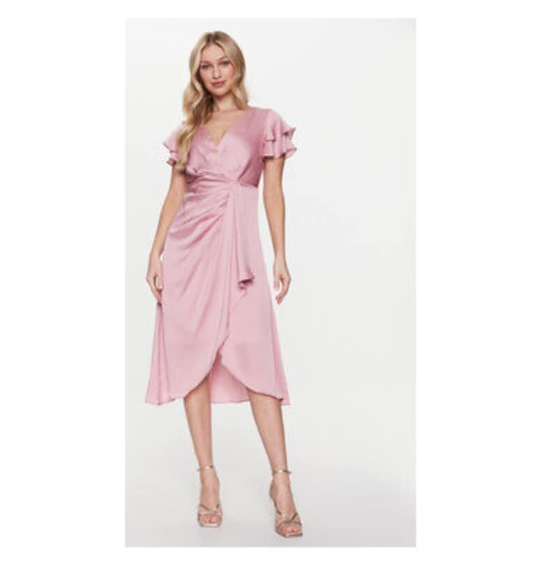 Дамска рокля -  301509394 - Полиестер - 36 EU - Розов DKNY