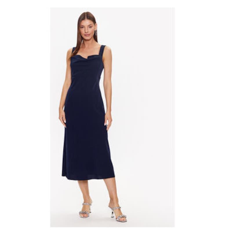 Дамска рокля -  301936466 - Полиестер - Син DKNY