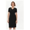 Дамска рокля -  302401383 - Вискоза/Полиестер - Черен BOSS