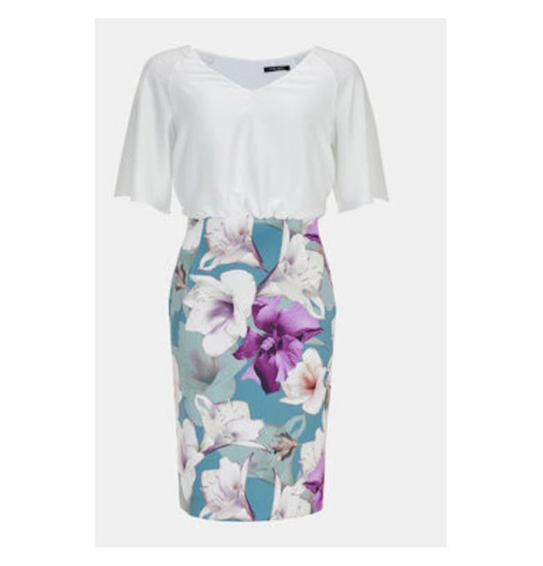 Дамска рокля -  303551889 - Полиестер - Бял Swing