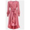 Дамска рокля -  303551926 - Полиестер - Розов Swing