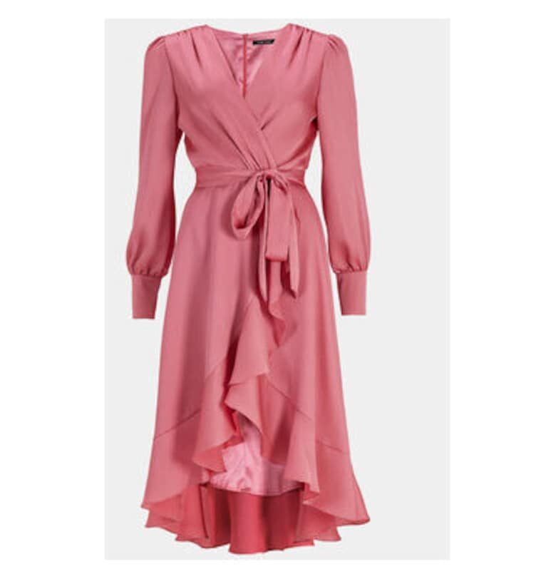 Дамска рокля -  303551926 - Полиестер - Розов Swing