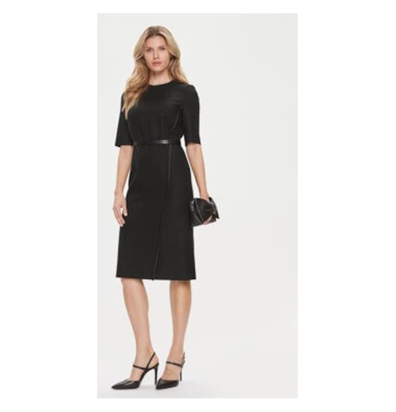 Дамска рокля -  303660475 - Вълна - Черна BOSS