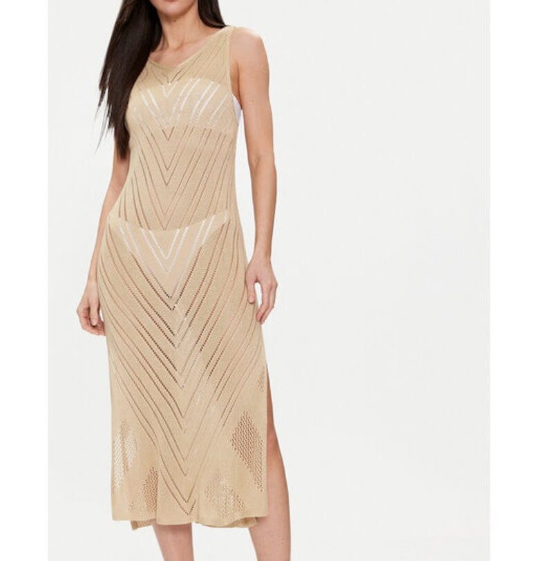 Дамска рокля -  303690182 - Вискоза - Бежов Selmark