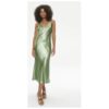 Дамска рокля -  303807078 - Полиестер/Рециклиран полиестер - Зелен BOSS