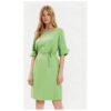 Дамска рокля -  303808938 - Вискоза - Зелена BOSS