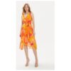 Дамска рокля -  303880910 - Полиестер - Оранжев JOSEPH RIBKOFF