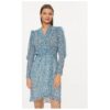 Дамска рокля -  303917753 - Рециклиран полиестер - Син Morgan