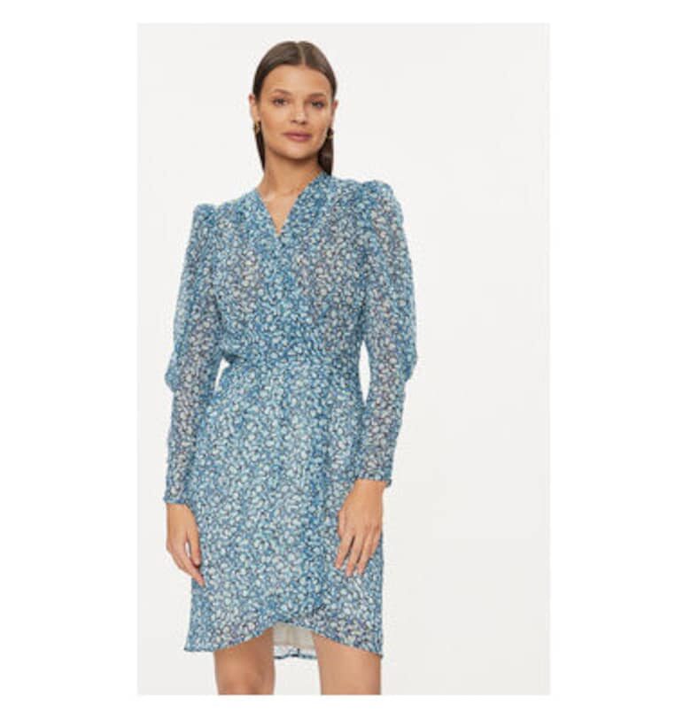 Дамска рокля -  303917753 - Рециклиран полиестер - Син Morgan