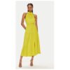Дамска рокля -  303918903 - Рециклиран полиестер/Полиестер - 44 EU - Жълт Morgan