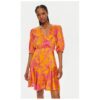 Дамска рокля -  303920166 - Полиестер - Оранжев Morgan
