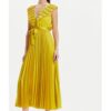Дамска рокля -  304080234 - Полиестер - Жълт DIXIE