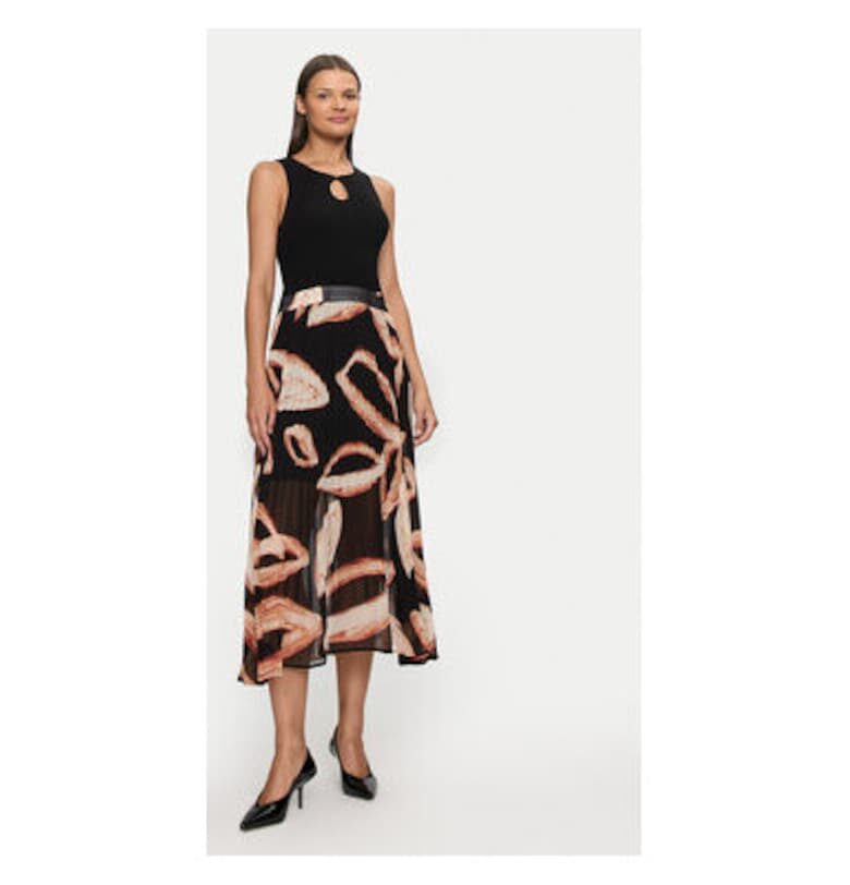 Дамска рокля -  304218705 - Вискоза/Найлон - Черна DKNY