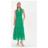 Дамска рокля -  304437083 - Вискоза/Коприна - Зелена Haveone