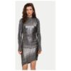 Дамска рокля -  304453625 - Полиестер - Сребрист Bruuns Bazaar