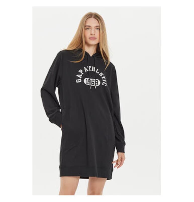 Дамска рокля -  304454172 - Памук/Полиестер - Черна GAP