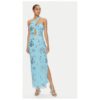 Дамска рокля -  304471353 - Рециклиран полиестер - Син ROTATE