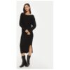 Дамска рокля -  304486418 - Вискоза/Полиамид - Черен Morgan