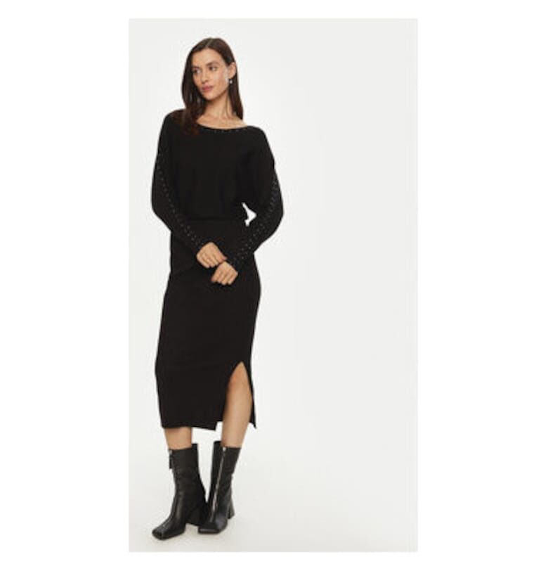 Дамска рокля -  304486418 - Вискоза/Полиамид - Черен Morgan