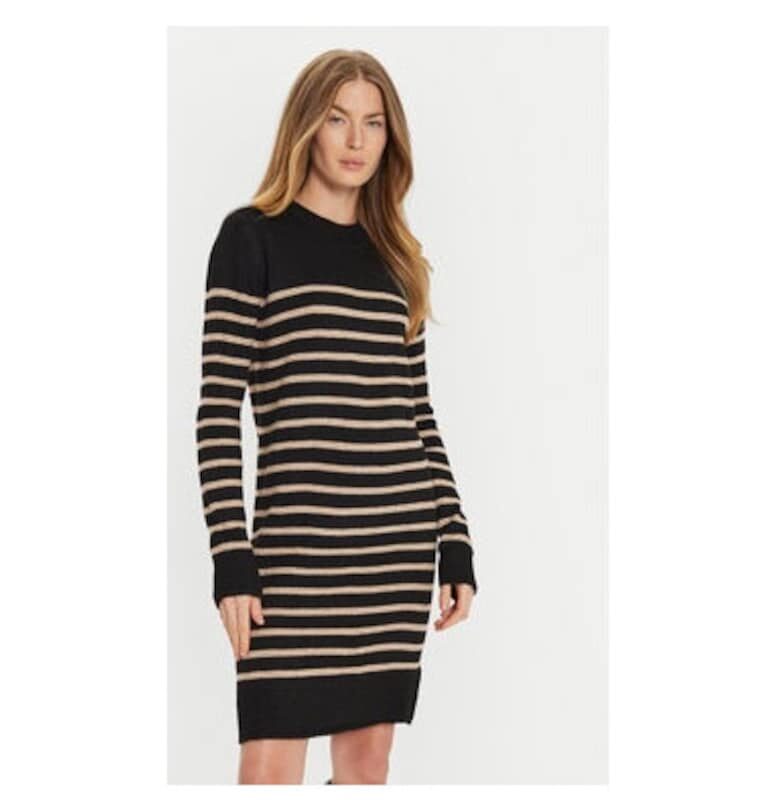 Дамска рокля -  304580413 - Акрил/Полиамид - Черна BRAVE SOUL