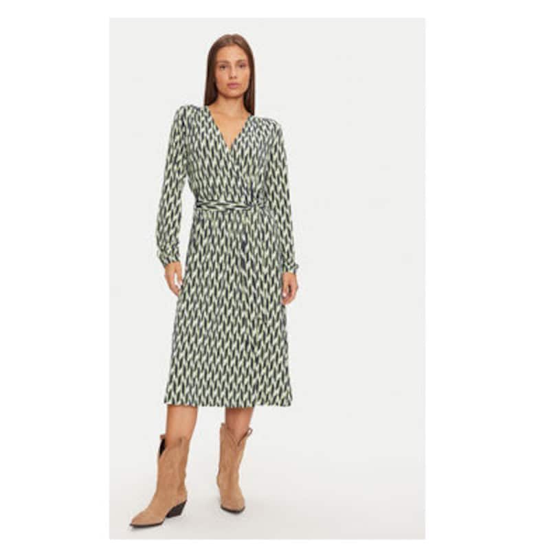 Дамска рокля -  304695599 - Вискоза - Зелена Olsen