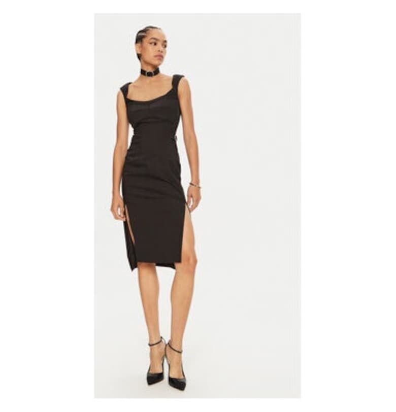 Дамска рокля -  304767050 - Памук/Полиамид - Черна Babylon