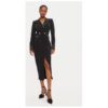 Дамска рокля -  304767388 - Вискоза/Ацетат - Черен Babylon