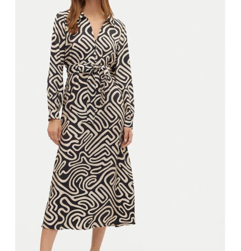 Дамска рокля -  304786884 - Вискоза - Черен Vero Moda