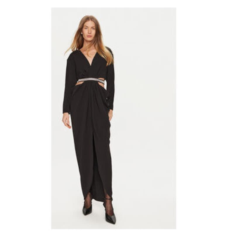 Дамска рокля -  304887086 - Полиестер - Черен Eleh