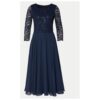 Дамска рокля -  304895364 - Полиестер - Син Swing