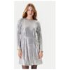 Дамска рокля  4RO6DV0AC - Найлон - Сребрист United Colors of Benetton