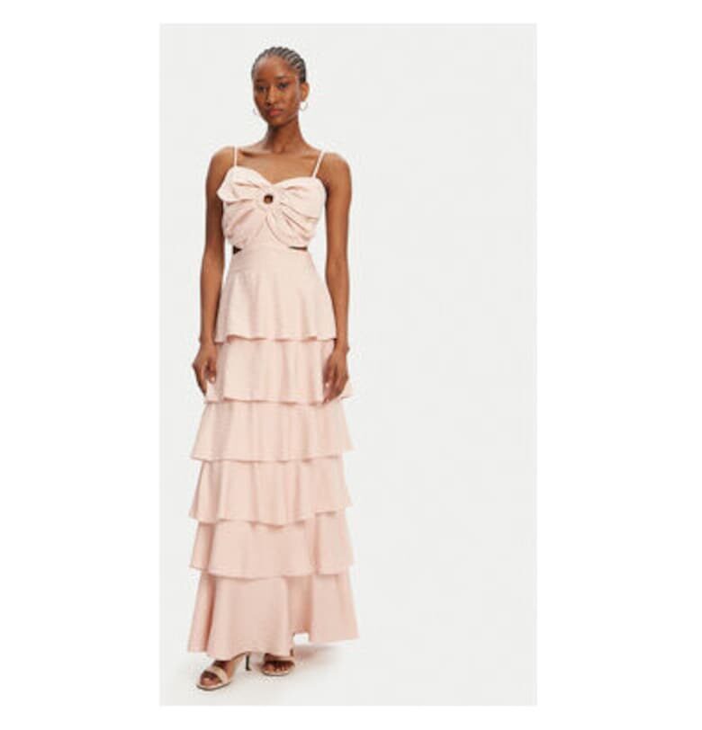 Дамска рокля  53-3365 - Вискоза/Найлон - Бежов Access fashion