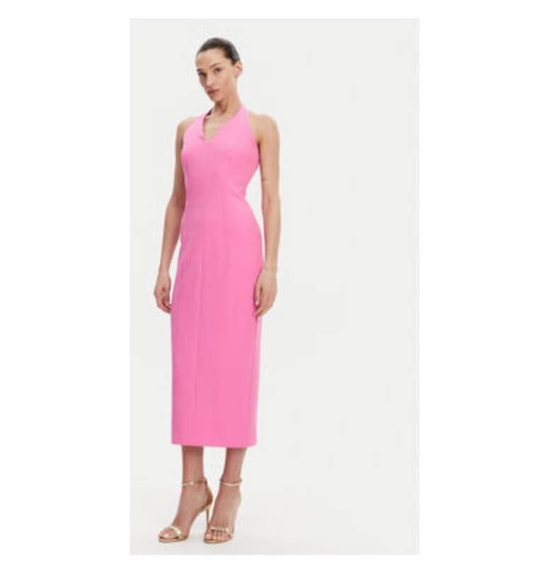 Дамска рокля  53-3403 - Рециклиран полиестер - Розов Access fashion