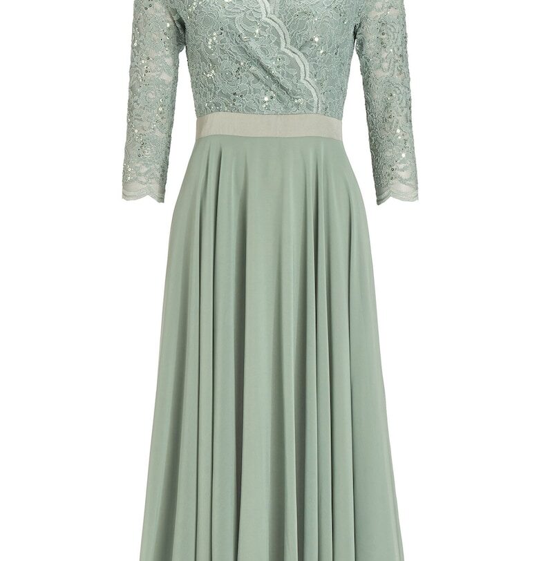 Дамска рокля  5AE29100 - Полиестер - Зелен Swing