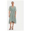 Дамска рокля  5AI10200 - Полиестер - Зелен Swing