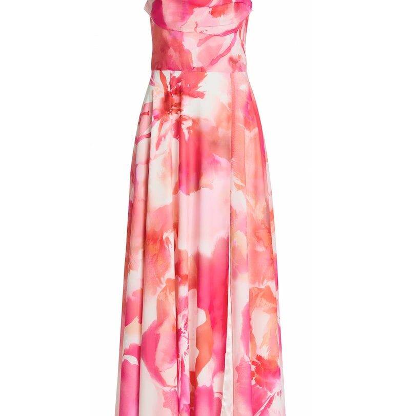 Дамска рокля  5AI18600 - Полиестер - Розов Swing