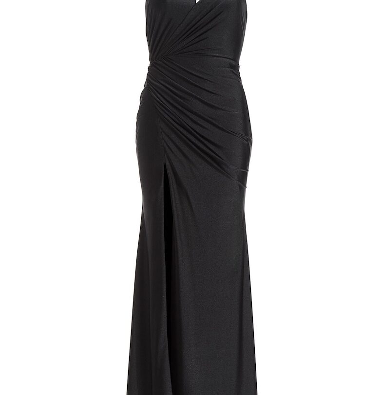 Дамска рокля  5AJ007HK - найлон/еластан - черна Hey kyla